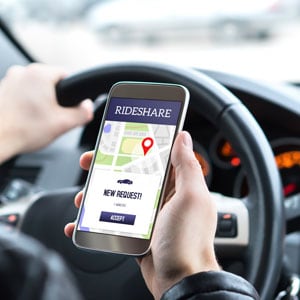 California Rideshare Accident Injury Claim Attorney 